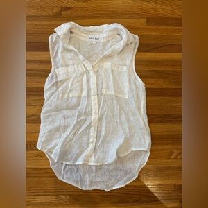 BELLA DAHL ivory linen top